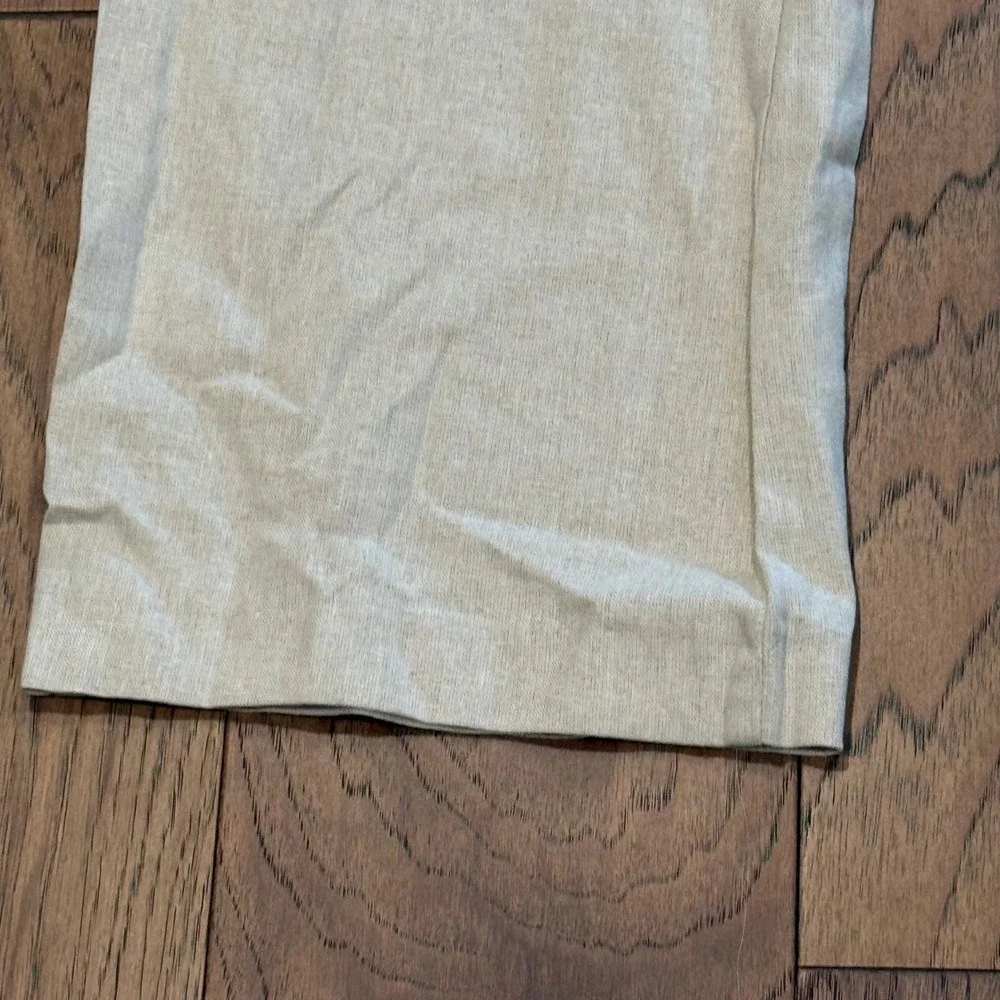 Zara Womens Linen Blend Wide Leg Drawstring Pants Oatmeal Beige XS New With Tags